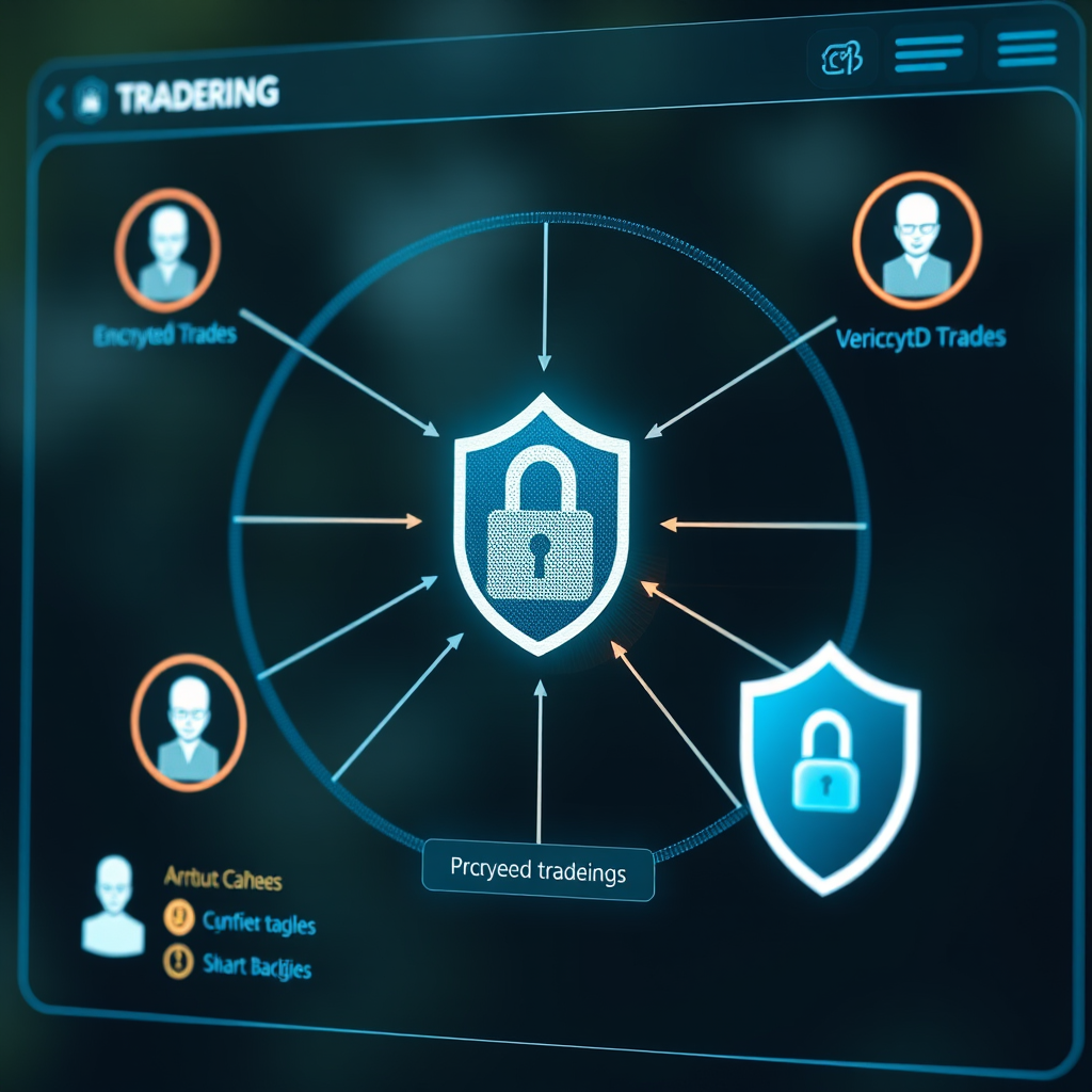 Modern secure trading interface showing encrypted connections, verified user badges, and protected CS2 skin transactions